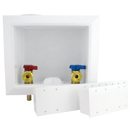 Apollo Pex 1/2 in. Brass PEX Barb Washing Machine Outlet Box APXBOXWM